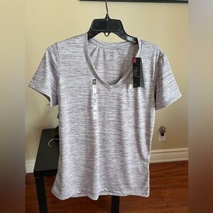 Under Armour Heathered Gray V-Neck Tee